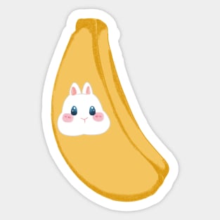 Rabbit Head inside Banana _ Bunniesmee Sticker